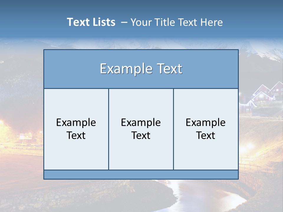 Luxury Evening Lamp PowerPoint Template