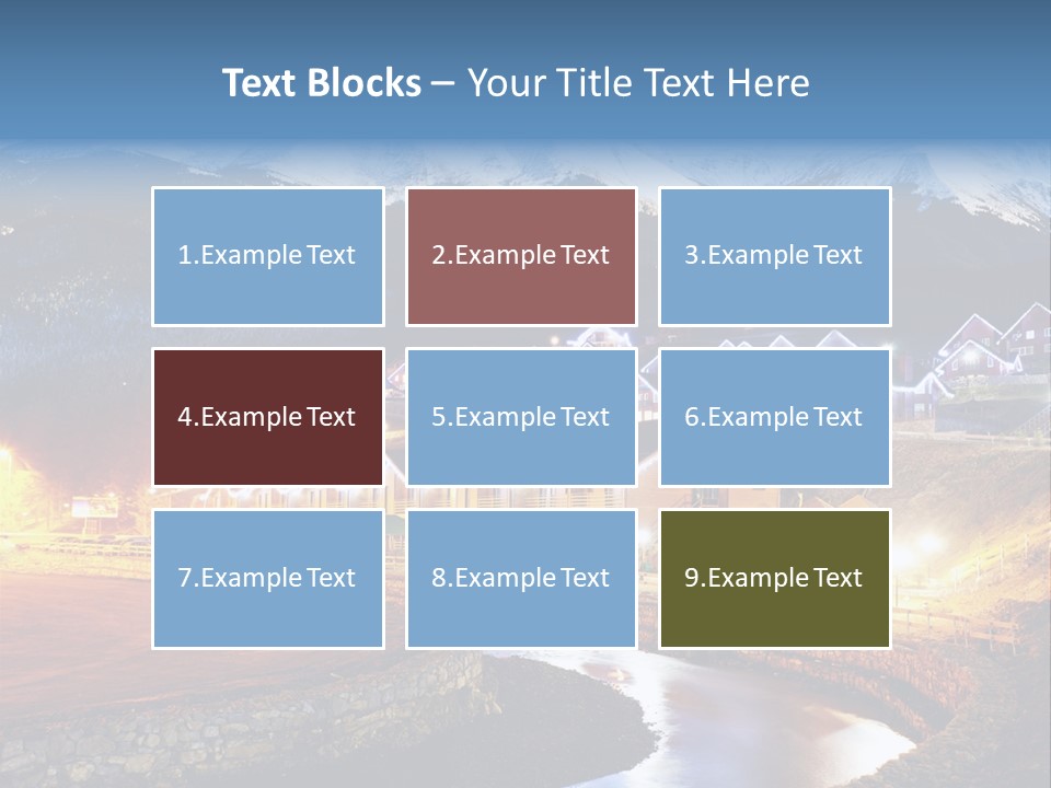 Luxury Evening Lamp PowerPoint Template