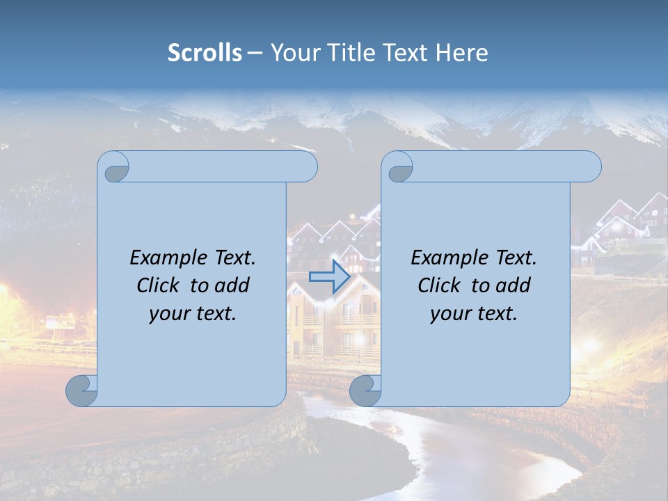 Luxury Evening Lamp PowerPoint Template