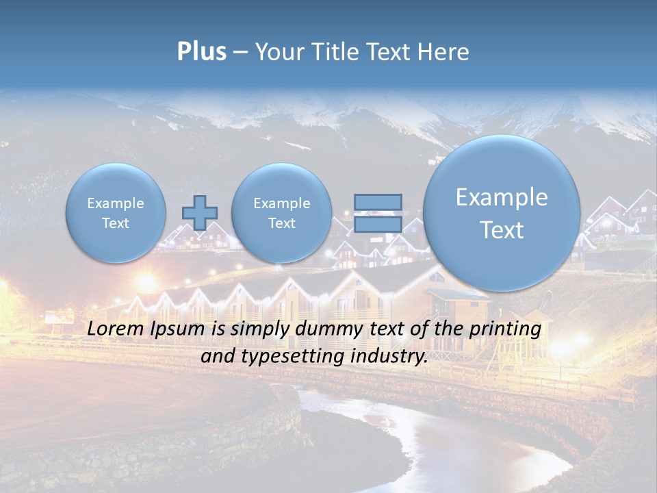 Luxury Evening Lamp PowerPoint Template