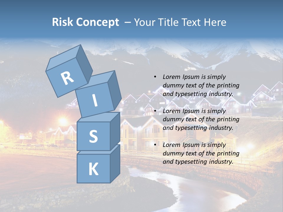 Luxury Evening Lamp PowerPoint Template