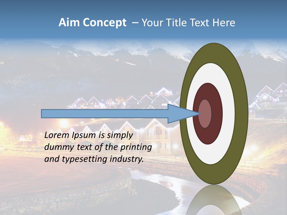 Luxury Evening Lamp PowerPoint Template