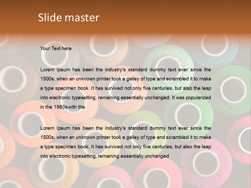 Colors Fibre Hobbies PowerPoint Template