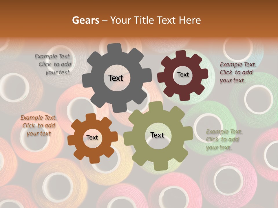 Colors Fibre Hobbies PowerPoint Template