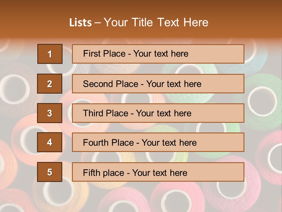 Colors Fibre Hobbies PowerPoint Template