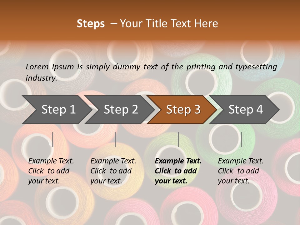 Colors Fibre Hobbies PowerPoint Template