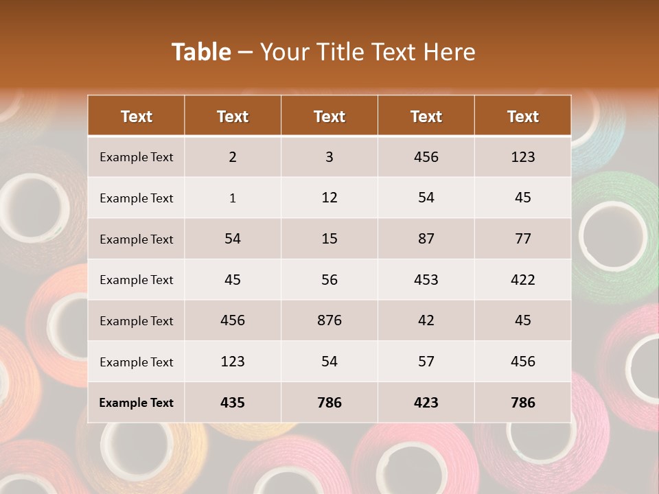 Colors Fibre Hobbies PowerPoint Template