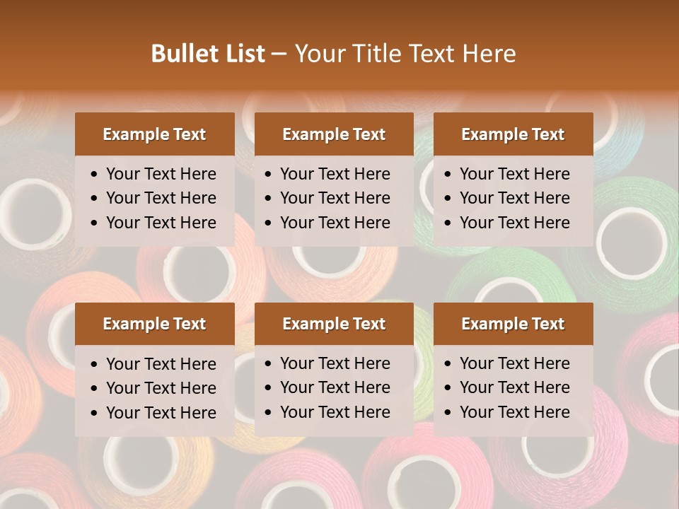 Colors Fibre Hobbies PowerPoint Template