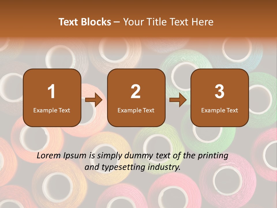 Colors Fibre Hobbies PowerPoint Template