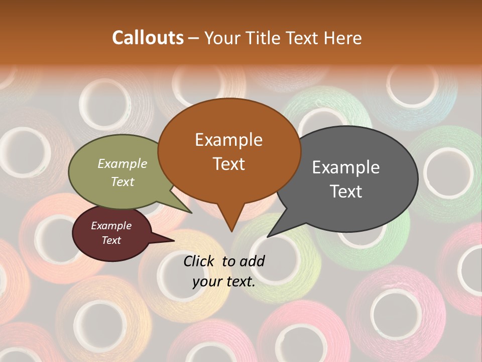 Colors Fibre Hobbies PowerPoint Template