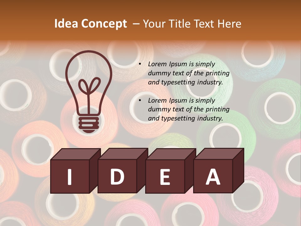 Colors Fibre Hobbies PowerPoint Template