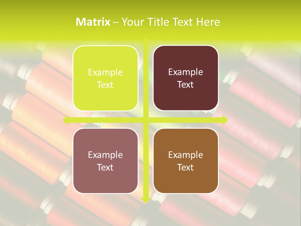 Embroidery Fabric Backgrounds PowerPoint Template