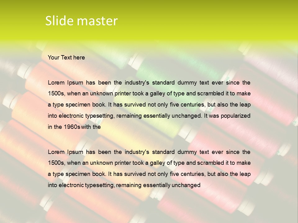 Embroidery Fabric Backgrounds PowerPoint Template