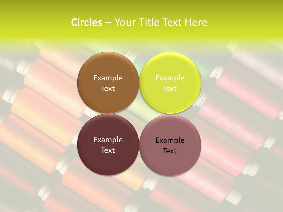 Embroidery Fabric Backgrounds PowerPoint Template