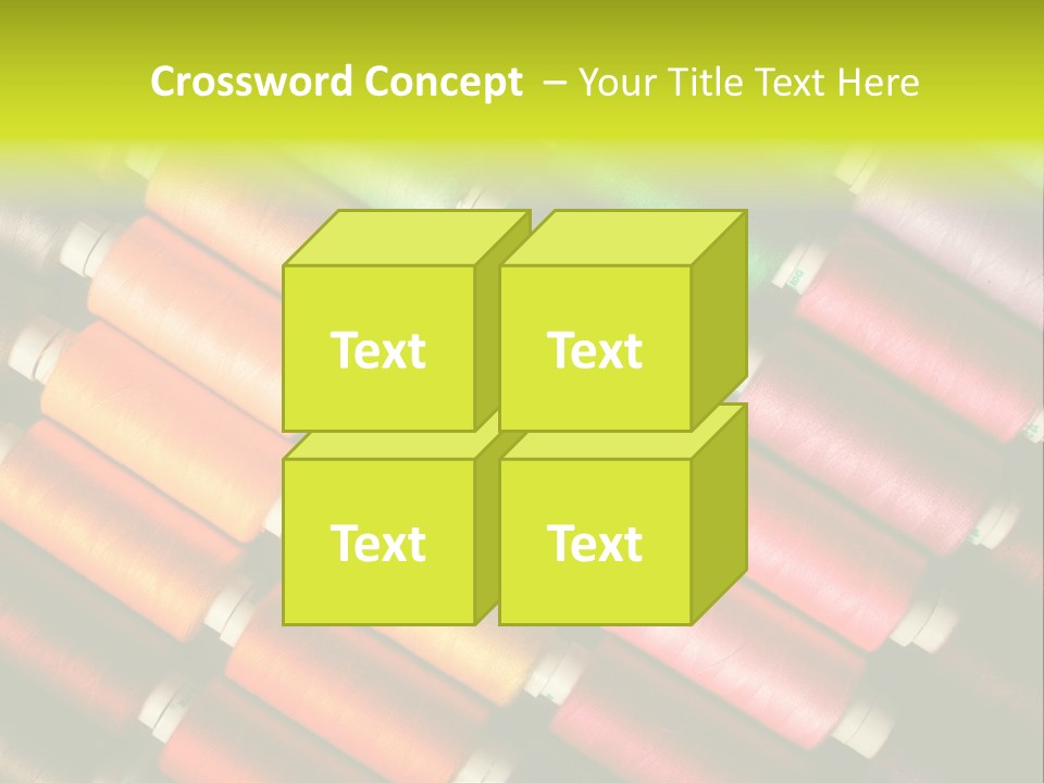 Embroidery Fabric Backgrounds PowerPoint Template