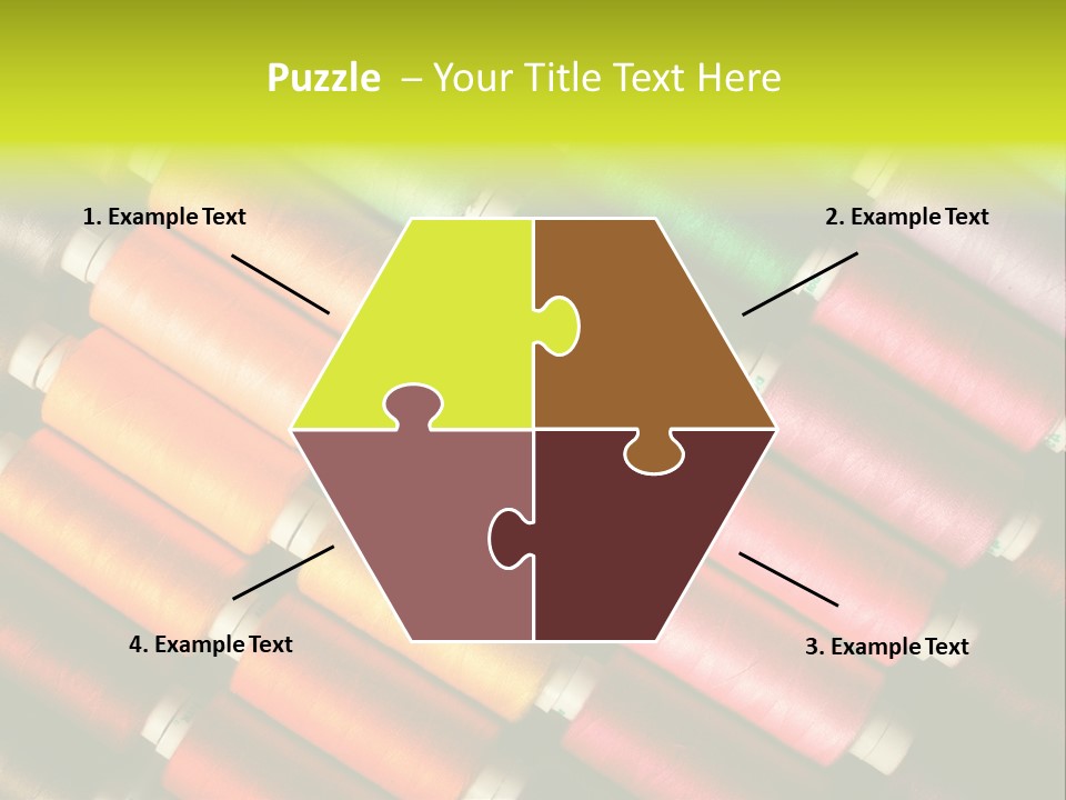 Embroidery Fabric Backgrounds PowerPoint Template