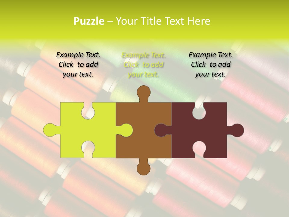 Embroidery Fabric Backgrounds PowerPoint Template