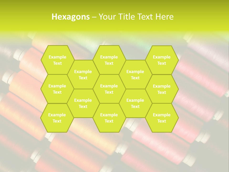 Embroidery Fabric Backgrounds PowerPoint Template