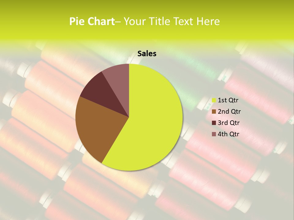 Embroidery Fabric Backgrounds PowerPoint Template