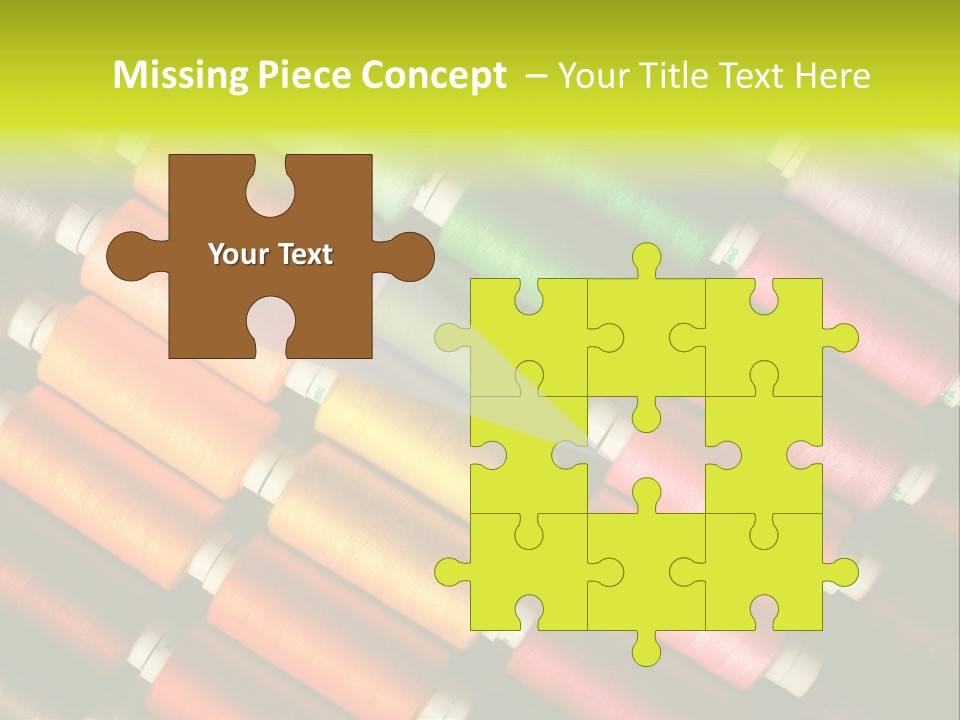 Embroidery Fabric Backgrounds PowerPoint Template