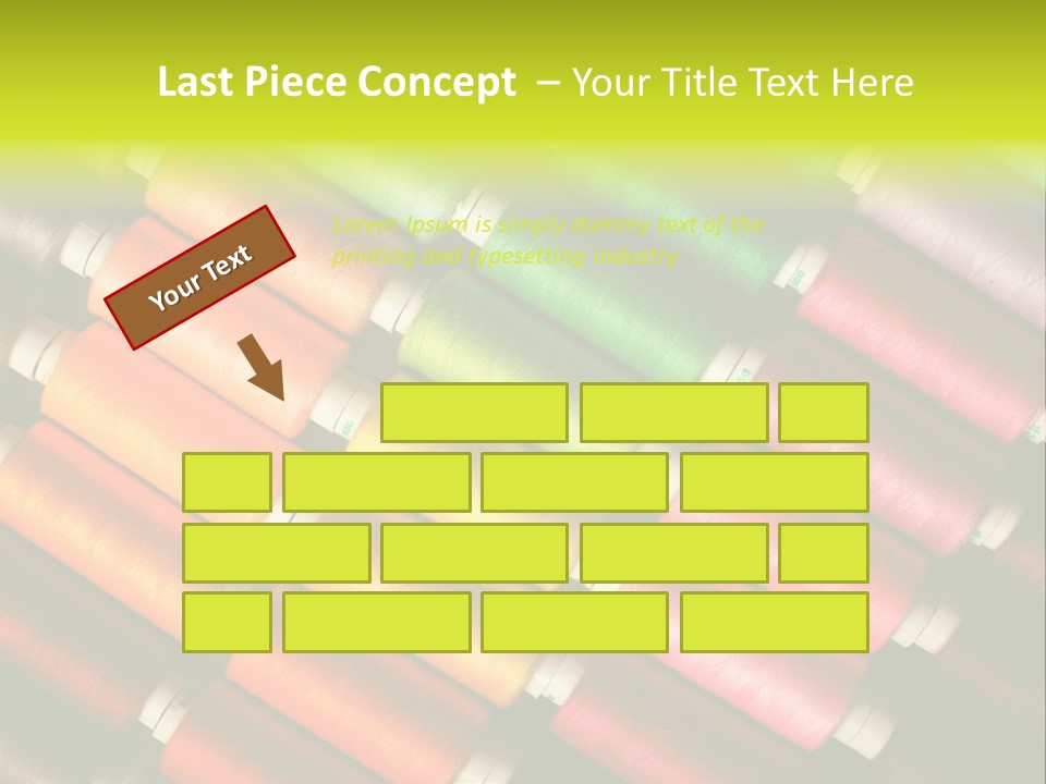 Embroidery Fabric Backgrounds PowerPoint Template