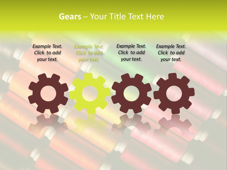 Embroidery Fabric Backgrounds PowerPoint Template