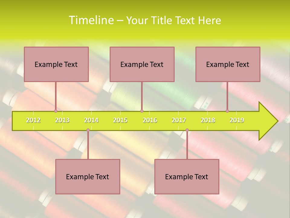 Embroidery Fabric Backgrounds PowerPoint Template