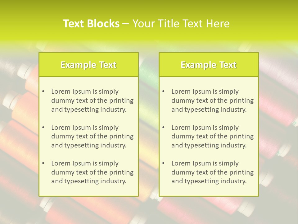 Embroidery Fabric Backgrounds PowerPoint Template