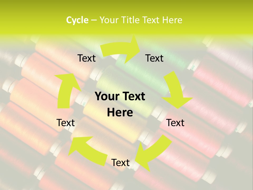 Embroidery Fabric Backgrounds PowerPoint Template