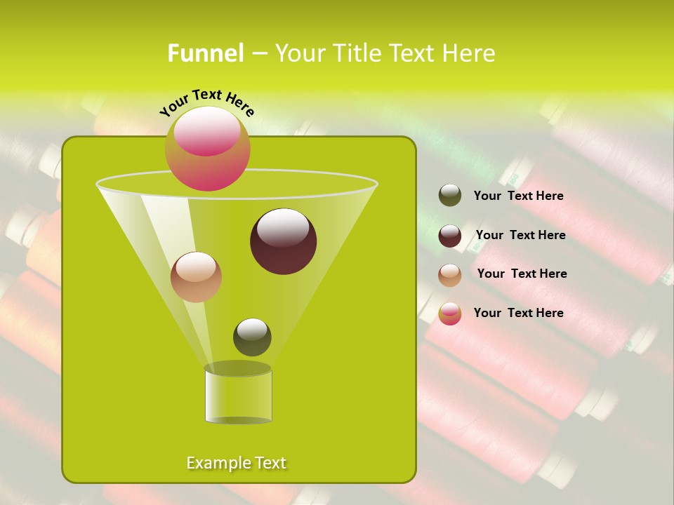 Embroidery Fabric Backgrounds PowerPoint Template