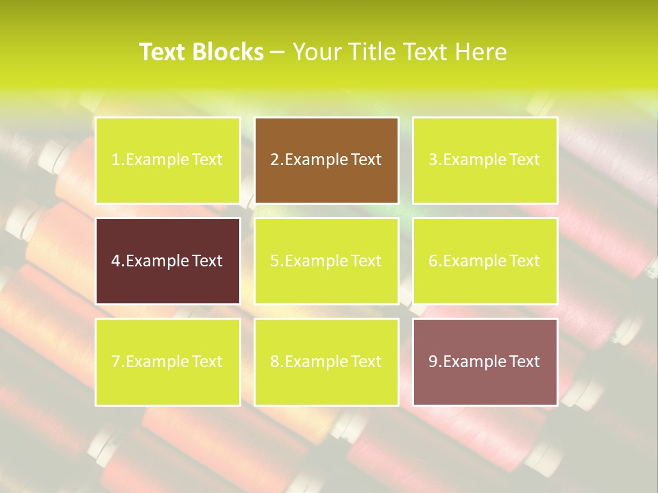 Embroidery Fabric Backgrounds PowerPoint Template