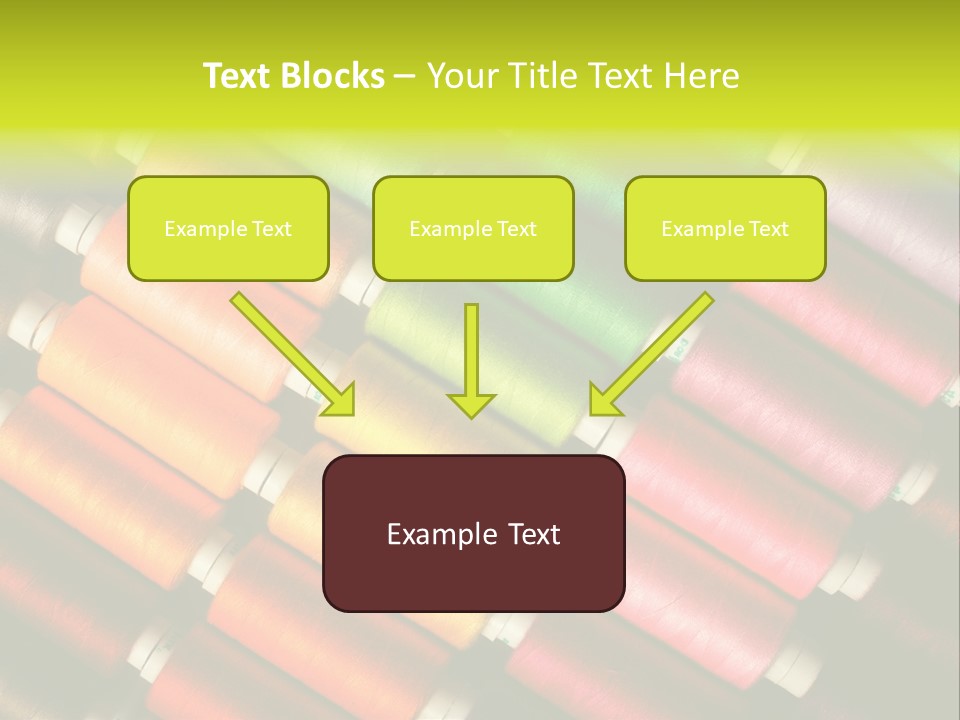 Embroidery Fabric Backgrounds PowerPoint Template