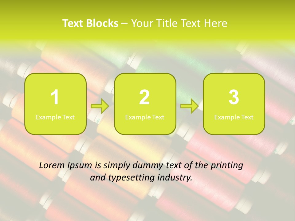 Embroidery Fabric Backgrounds PowerPoint Template