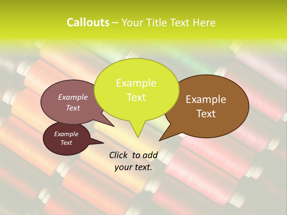 Embroidery Fabric Backgrounds PowerPoint Template