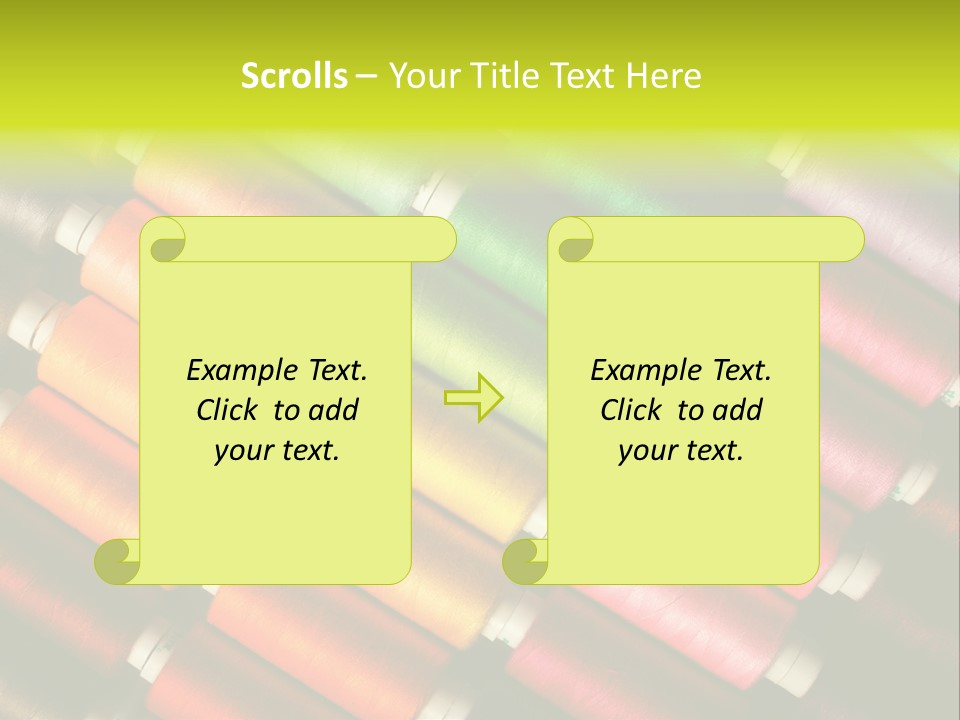 Embroidery Fabric Backgrounds PowerPoint Template