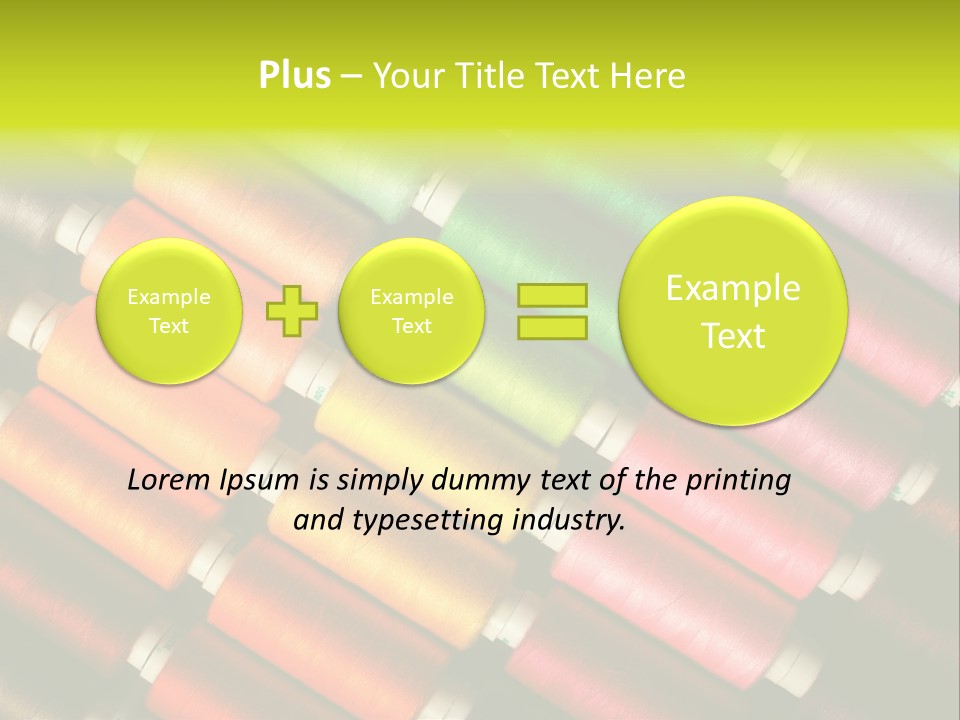 Embroidery Fabric Backgrounds PowerPoint Template