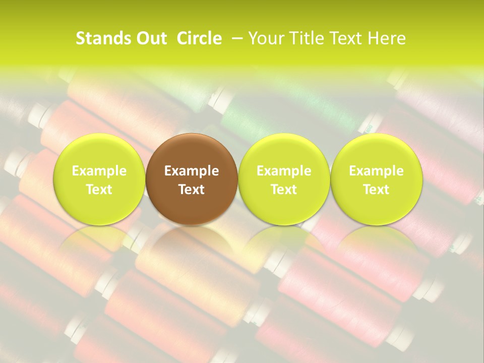 Embroidery Fabric Backgrounds PowerPoint Template