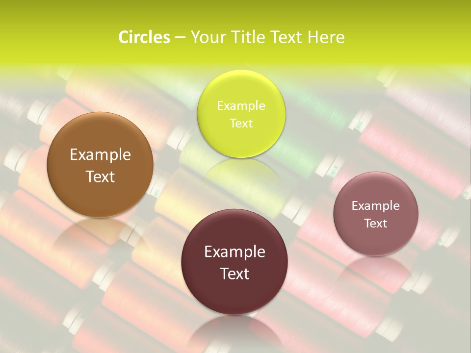 Embroidery Fabric Backgrounds PowerPoint Template