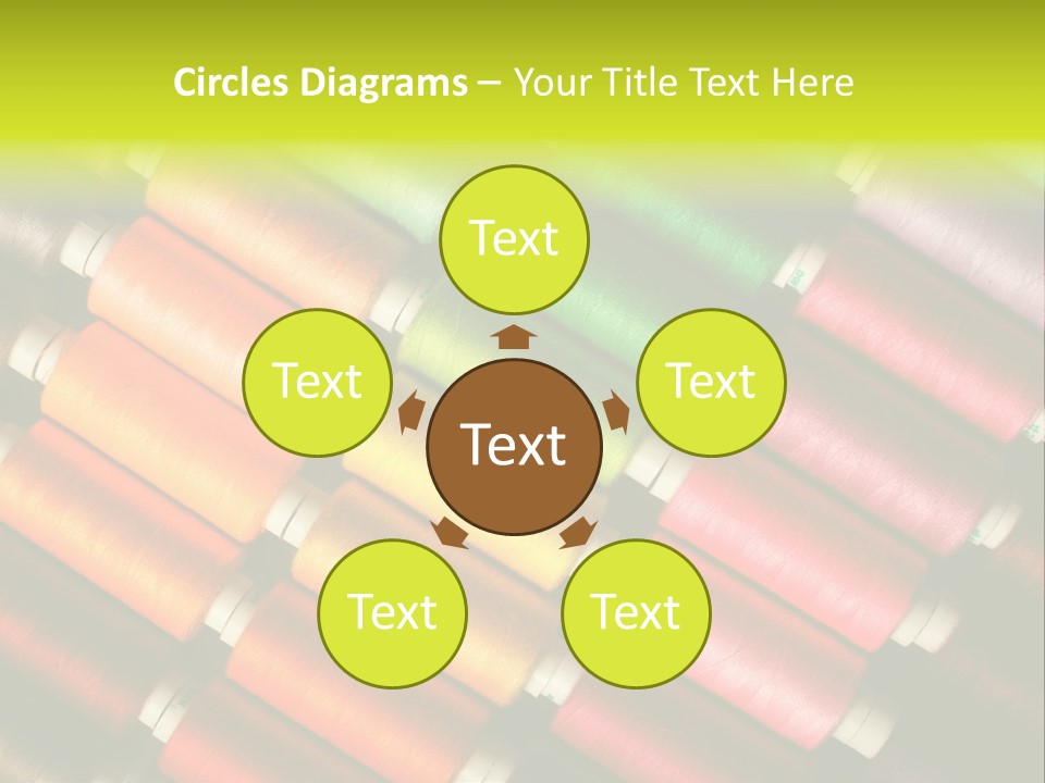 Embroidery Fabric Backgrounds PowerPoint Template