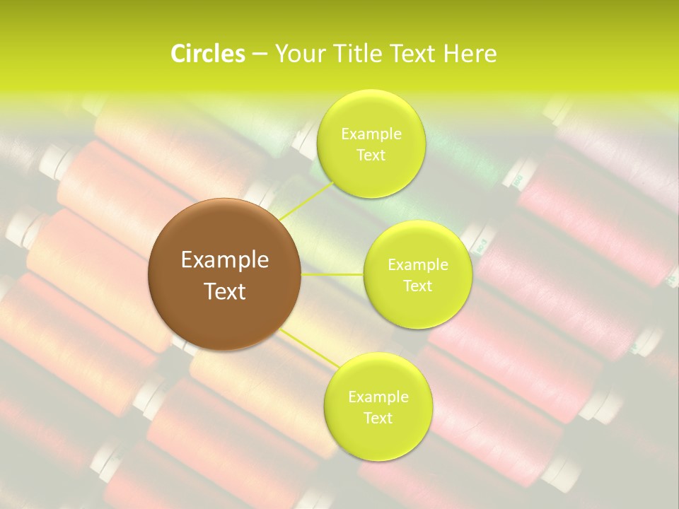 Embroidery Fabric Backgrounds PowerPoint Template