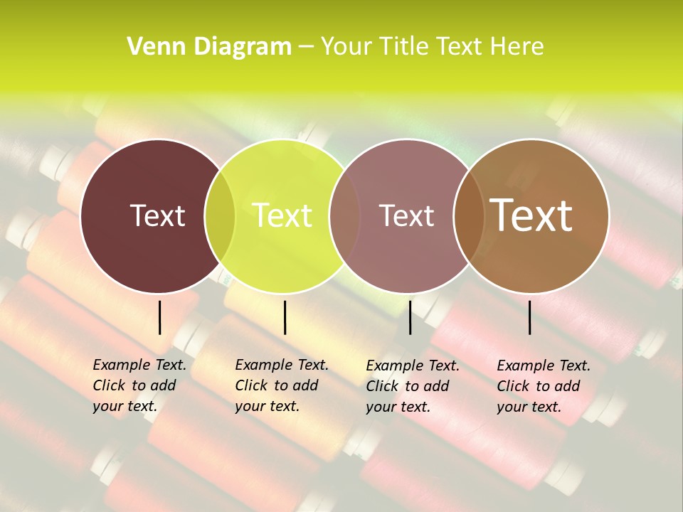 Embroidery Fabric Backgrounds PowerPoint Template