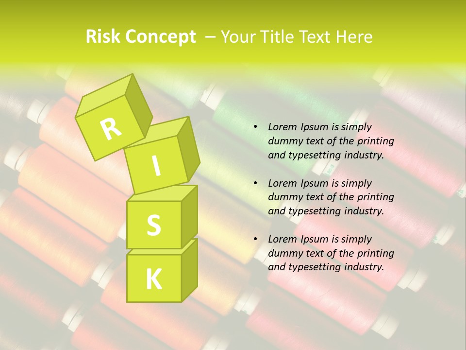 Embroidery Fabric Backgrounds PowerPoint Template