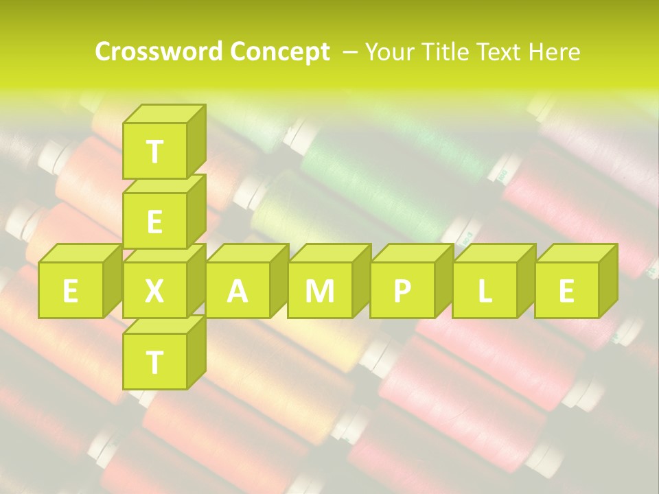 Embroidery Fabric Backgrounds PowerPoint Template