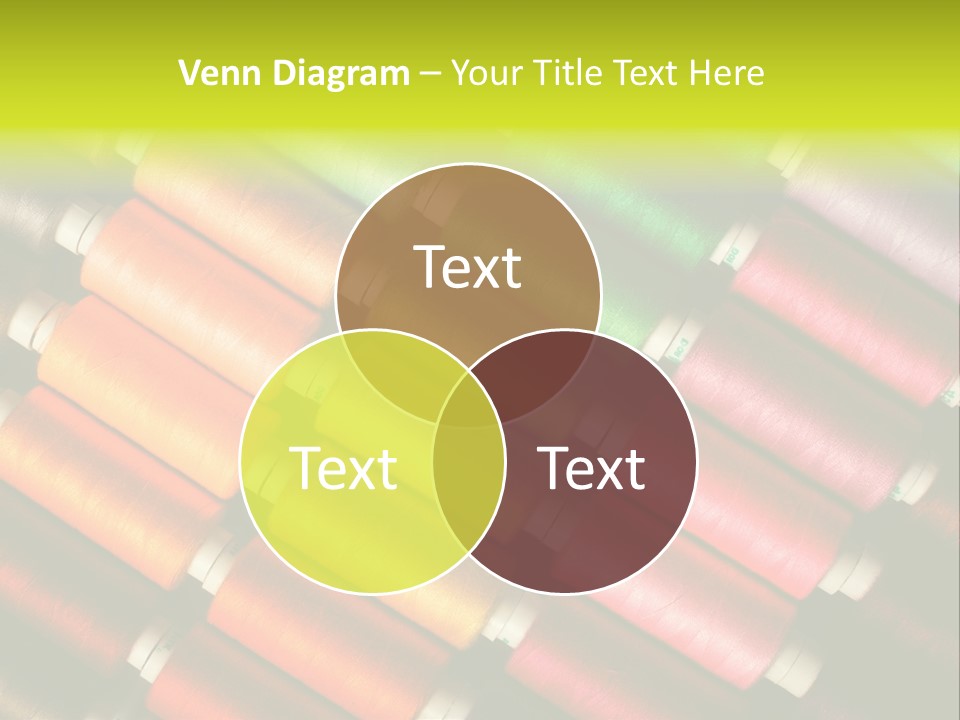 Embroidery Fabric Backgrounds PowerPoint Template