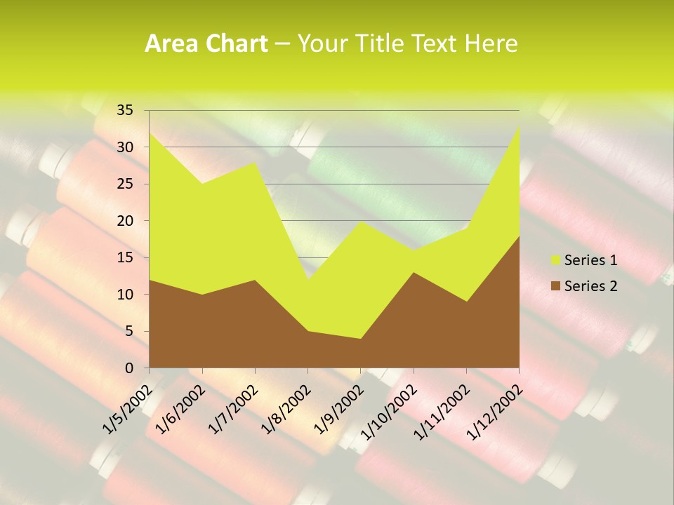 Embroidery Fabric Backgrounds PowerPoint Template