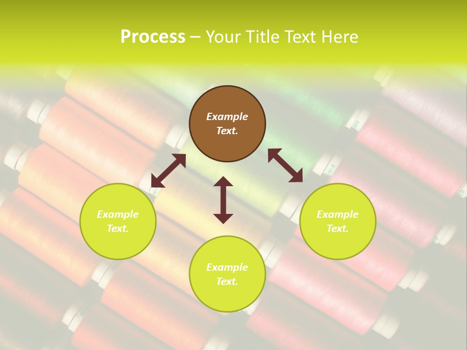 Embroidery Fabric Backgrounds PowerPoint Template