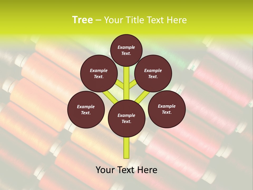 Embroidery Fabric Backgrounds PowerPoint Template