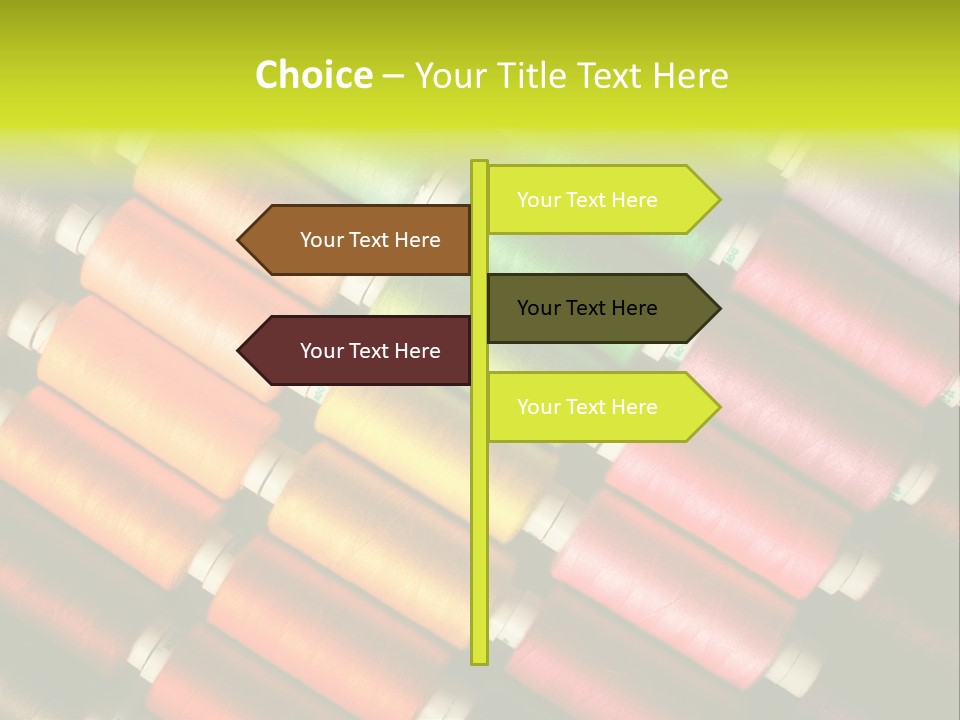 Embroidery Fabric Backgrounds PowerPoint Template