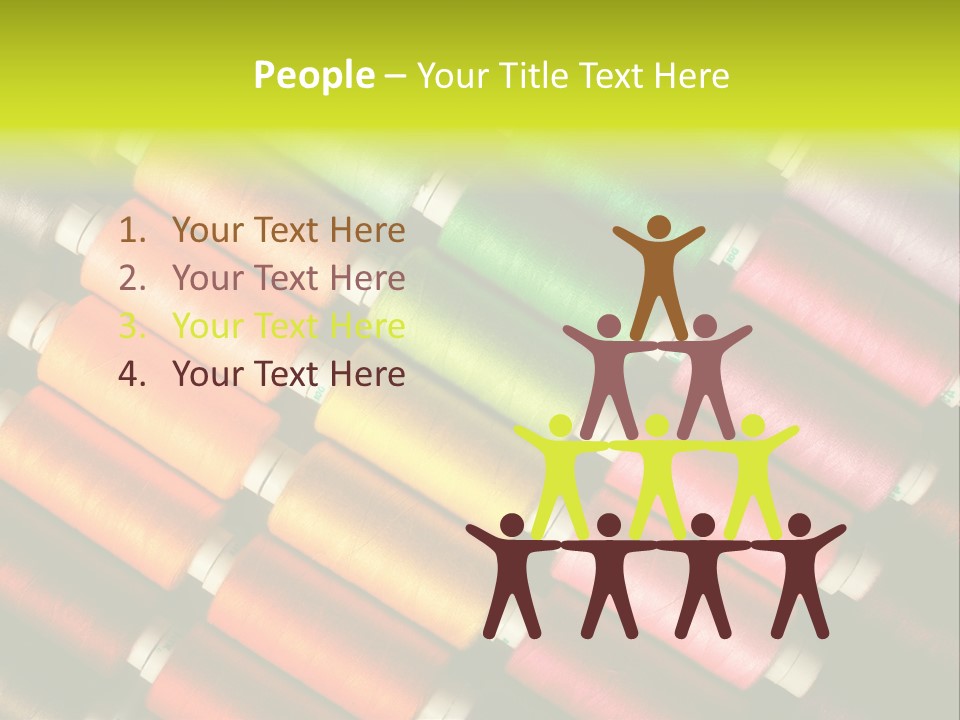 Embroidery Fabric Backgrounds PowerPoint Template