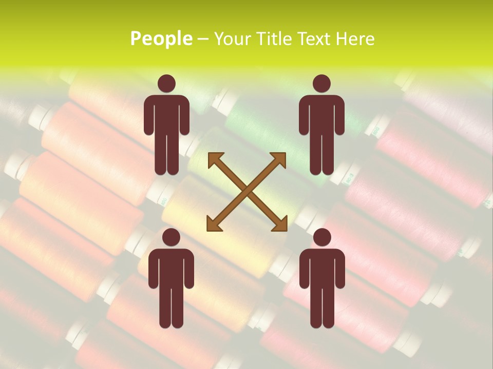 Embroidery Fabric Backgrounds PowerPoint Template